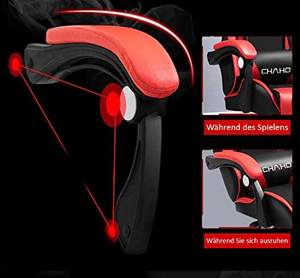 <span class=keywords><strong>CHAHO</strong></span> Silla Gamer de Oficina Más Económica, Cómoda Silla de Cuero para Juegos de Computadora, Silla para Juegos de Carreras - Product Image 4