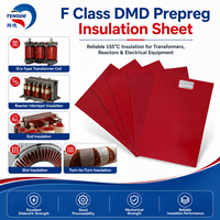 Panneau isolant préimprégné en fibre de verre/polyester rouge pour transformateurs et moteurs de type sec, modèle DMD, équipement électrique