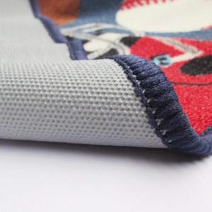 <span class=keywords><strong>Tapis</strong></span> <span class=keywords><strong>de</strong></span> sport en polyester bleu amusant <span class=keywords><strong>pour</strong></span> garçons et filles, enfants, imprimé ballon <span class=keywords><strong>de</strong></span> football/basket-ball/football/tennis, réversible, antidérapant, fabriqué à la machine, <span class=keywords><strong>pour</strong></span> la maison - Product Image 2