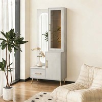 Table de toilette en acier personnalisée, nouvelle collection, directement de l'usine, avec miroir pour chambre à coucher, meuble durable pour la maison et l'hôtel, armoire de rangement