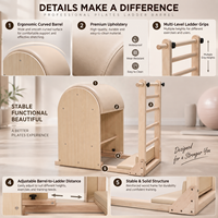 Machine de Pilates en bois d'érable en gros, modèle Ladder Barrel, durable, réglable, design écologique, pour usage en studio de Pilates, garantie 3 ans