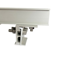 Supports de montage verticaux en alliage d'aluminium anodisé pour systèmes solaires photovoltaïques sur toiture