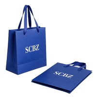 Sac cadeau en papier pour petits bijoux de qualité supérieure avec poignée en ruban, emballage cosmétique biodégradable pour boutique