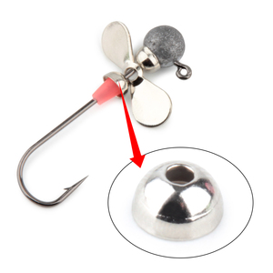 Spinpoler pêche tasse rondelle en acier inoxydable capuchon rond pour hélice bricolage pêche leurre tête plombée Topwater pêche leurre accessoires - Product Image 4