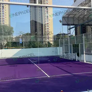 Lapangan Tenis Padel pagar kaca panorama: Sempurna untuk permainan dalam dan luar ruangan