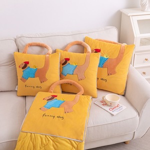 หมอนผ้าห่มขนแกะอบอุ่นแบบมีด้ามจับสไตล์ใหม่ - Product Image 2