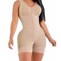 Body Corsé Postparto de Talla Grande de Alta Calidad para Mujer con Cremallera y Abertura en la Entrepierna Faja Moldeadora Levanta Cadera y Controla Cintura y Abdomen