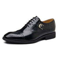 Mocassins rétro pour hommes, chaussures habillées à lacets, dessus en cuir véritable, semelle extérieure en cuir collé, anti-odeur, amorti, maille respirante