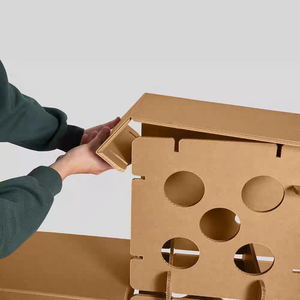 Hiện đại thân thiện với môi có thể gập lại dọc sàn đứng Tabletop hiển thị đứng các tông sóng với thiết kế thời trang - Product Image 3