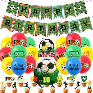 Kit <span class=keywords><strong>de</strong></span> Décoration <span class=keywords><strong>de</strong></span> Fête <span class=keywords><strong>de</strong></span> Football : Bannière <span class=keywords><strong>de</strong></span> <span class=keywords><strong>But</strong></span> avec Ballons Lettres GOAL et Spirales Suspendues pour Événements Sportifs, Journées <span class=keywords><strong>de</strong></span> Match, Anniversaires - Product Image 6