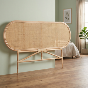 Cama Moderna Empotrada en la Pared con Cabecera Simple, Estructura de Ratán Ensamblada, Diseño de Mediados de Siglo, Muebles Ecológicos para el Hogar y Hoteles, Fábrica en Vietnam - Product Image 1