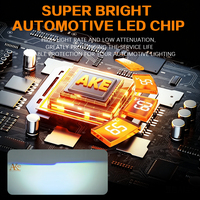 Kit de conversion de phares AKE TJ-Z04 H4 Bi-LED avec lentille de projecteur 65W 13000LM, faisceau Hi/Lo, mini-lentille pour voiture et moto