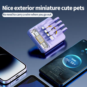 10000mah ชาร์จด่วนโปร่งใส Powerbank มินิแบบพกพาน่า<span class=keywords><strong>รัก</strong></span>สัต<span class=keywords><strong>ว</strong></span>์เลี้ยงรูปแบบ Power Bank สําหรับโทรศัพท์ - Product Image 2