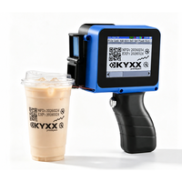 Mini imprimante jet d'encre portable, machine de codage de date, impression de la date de péremption et du code QR sur la base des bouteilles en plastique