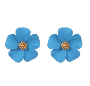 Kore bahar yaz yeni küçük taze çiçek küpe bir kızın tatlı şeftali çiçeği küpe toptan N25214 - Product Image 5