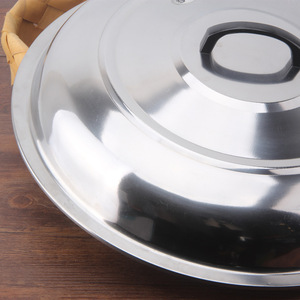 Couvercle de wok en acier inoxydable, profil haut avec aimant, épaissi pour marmite vapeur de style nord-est, grande taille, durable - Product Image 3