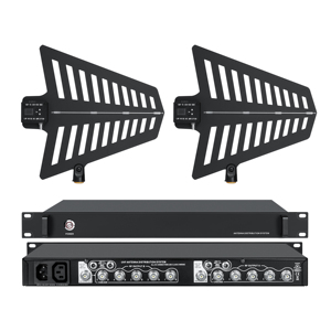 Professional 10CH <b>Wireless</b> Antenna Distribution & Amplifier System for UHF <b>Microphone</b> Stage Audio Engineering Equipment - Product Image 1