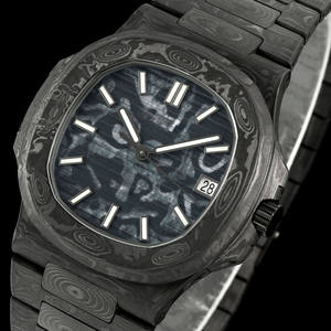 นาฬิกาข้อมือผู้ชายรุ่น All Carbon Fiber 5711 แบบกลไก ดีไซน์เปลือกหอยเกลียวสุดหรู น้ำหนักเบาพิเศษ - Product Image 2