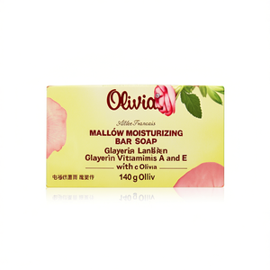 Magnolia Scented Moisturizing Bar <b>Soap</b> with Glycerin Lanolin Vitamins A and E for Hand and Body Care 140 g Olivia - Product Image 3