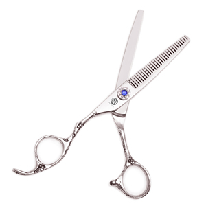 Forbici da Barbiere Professionali Purple Dragon 5.5'' 6'' in Acciaio Inossidabile Giapponese Z8002 per Mano Sinistra, con Lama Affilata per Sfoltire i Capelli - Product Image 3