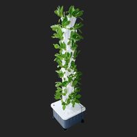 Système d'irrigation vertical hydroponique automatique Tru-Spring Anti-UV Grow Garden à 9 niveaux pour la culture à domicile avec pompe, garantie 1 an