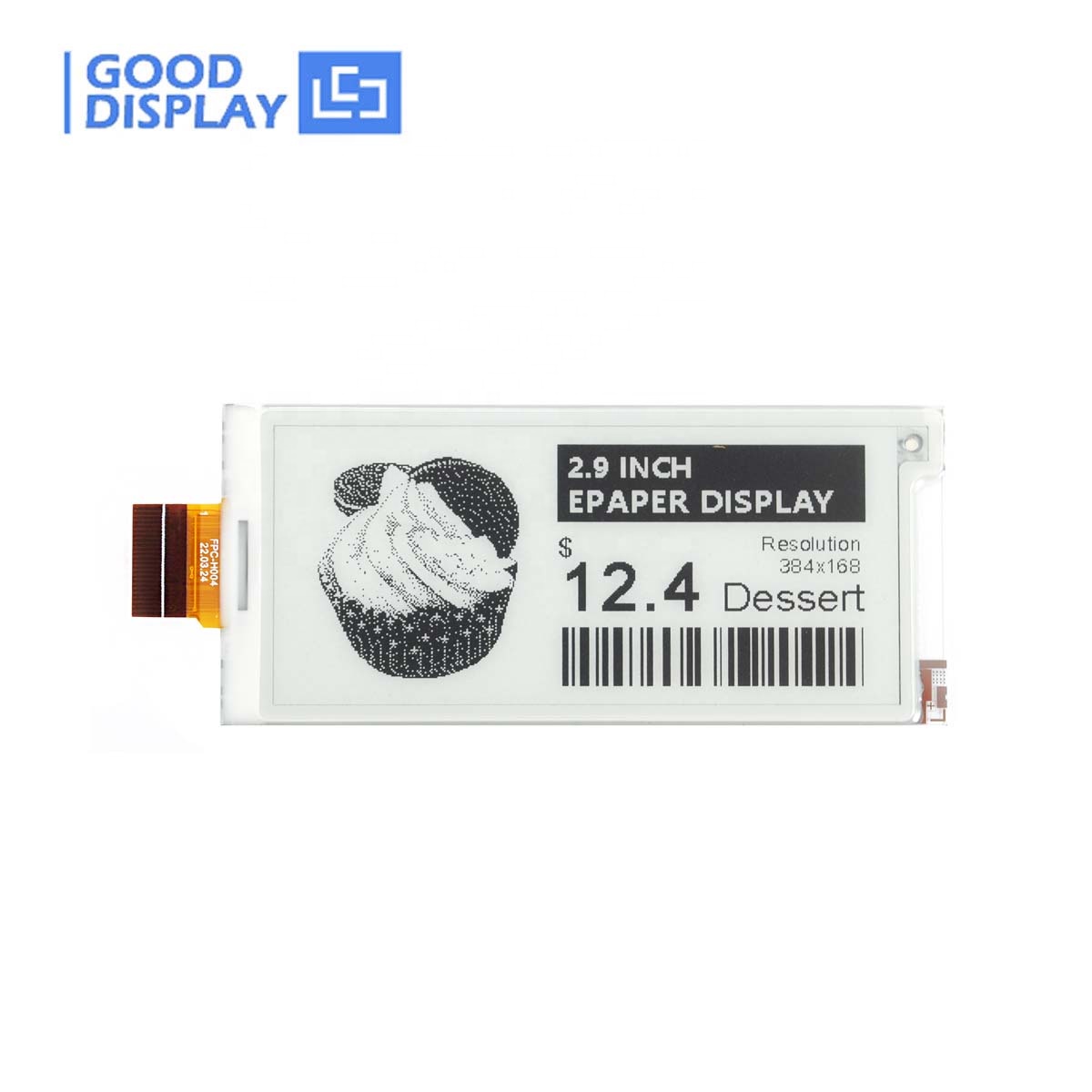GDEY029T71H 2.9 Inch E-Paper Display - High Resolution 384x168