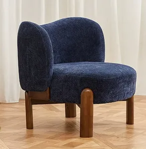 Sofá Sofá Moderno Minimalista Cadeira De Madeira Maciça Nórdico Pequeno Apartamento Sala De Estar Leve Luxo Sofá Único