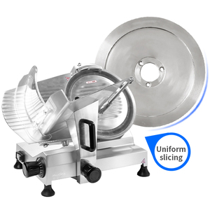 Zica Nueva Rebanadora <span class=keywords><strong>de</strong></span> Carne Comercial <span class=keywords><strong>de</strong></span> Grado Restaurante, Ajustable, Eléctrica, con Cuchilla <span class=keywords><strong>de</strong></span> Acero Inoxidable <span class=keywords><strong>de</strong></span> 10 Pulgadas, Semiautomática para Queso y Jamón - Product Image 4