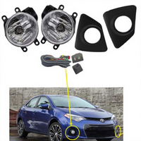 Nouvelles pièces automobiles, phare antibrouillard de voiture avec ampoule halogène, kit de phare antibrouillard avant pour Corolla SE type US 2014-2017