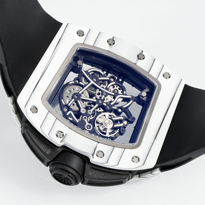 Men's Luxury <b>Skeleton</b> Tourbillon <b>Automatic</b> Mechanical <b>Watch</b> 61-01NTPT Carbon Fiber Case High-Quality Fashion Sports <b>Watch</b> - Product Image 4