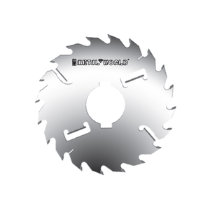 Lames de scie circulaire HW avec limiteur de copeaux pour plusieurs déchirures avec rakers adaptées à la coupe de planches humides - Product Image 1