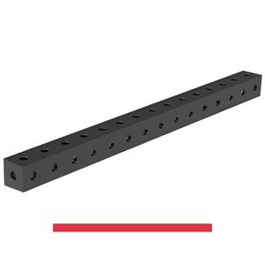 SteelMax GPPH connecting block 1500x100x100mm, 15mm thick, <b>28mm</b> holes - Product Image 1