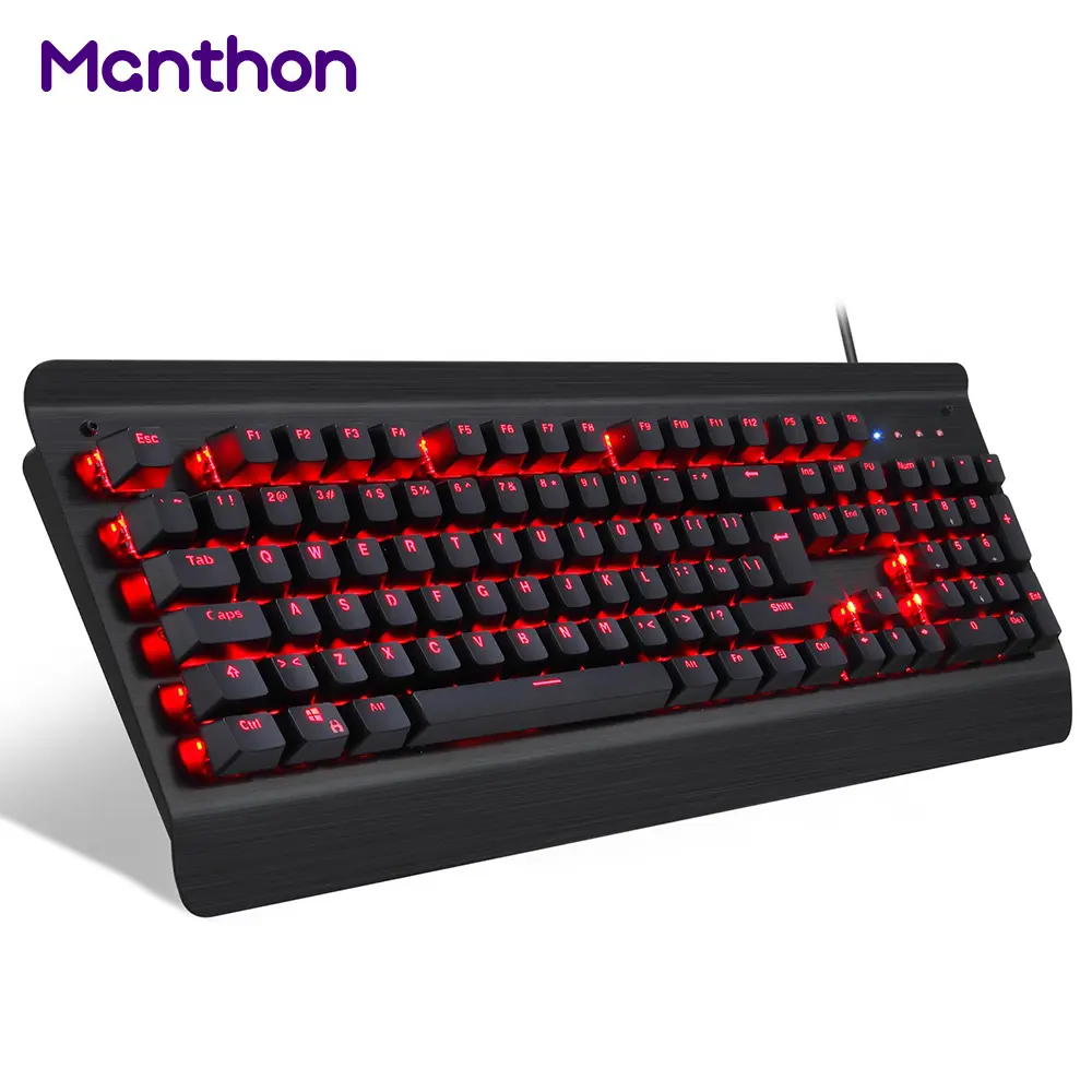 Molong 104 Key Levitating Mechanical Keyboard Red Light LED Backlit Keyboard Pc Gaming Keyboard