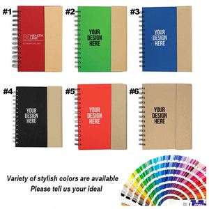 Custom Logo Business Notepad Simple Combination Wholesale Sticky <b>Notes</b> Hard Hardcover Cover Coil <b>Book</b> - Product Image 2