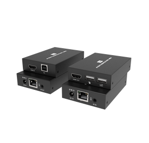 1080P HDMI-Over-IP-Extender 150m mit USB <span class=keywords><strong>KVM</strong></span> und IR-Pass-Through, H.265-Unterstützung, 1 zu Mehreren - Product Image 2
