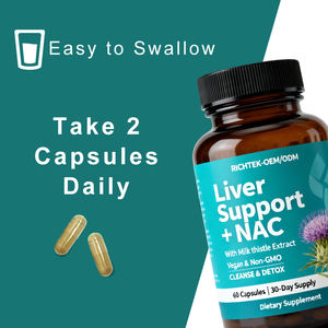 肝臓健康サポート二重強度抗酸化サポートデトックス栄養補助食品60カプセルミルクアザミカプセル - Product Image 5