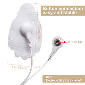 Patchs auto-adhésifs de remplacement pour électrostimulateurs TENS/EMS, réutilisables - Product Image 2