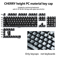 Capuchons de touches en fibre de carbone forgée PBT pour claviers Wooting Aula et autres