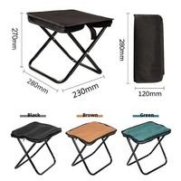 Tabouret pliant Oxford léger pour les filles d'école, chaise pliante portable, sac pour la randonnée, accessoires de camping, sacs d'extérieur