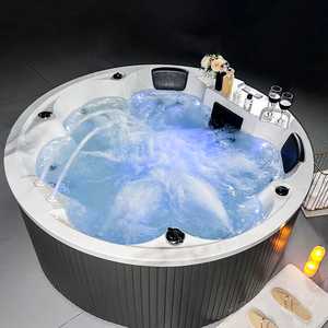 Oho Vente en gros Jaccuzzis chauds intérieurs Massage à bulles d'air portable Bain à remous gonflable Dwf pour spa extérieur pour 2 4 6 personnes - Product Image 5