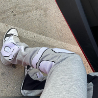 Style de rue lettre bouffée impression grand logo personnalise une variété de couleurs que vous voulez pantalon pantalon bas coupe Joggers hommes