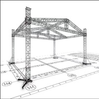 Système de support mural en aluminium pour écrans LED – Truss pour affichages LED