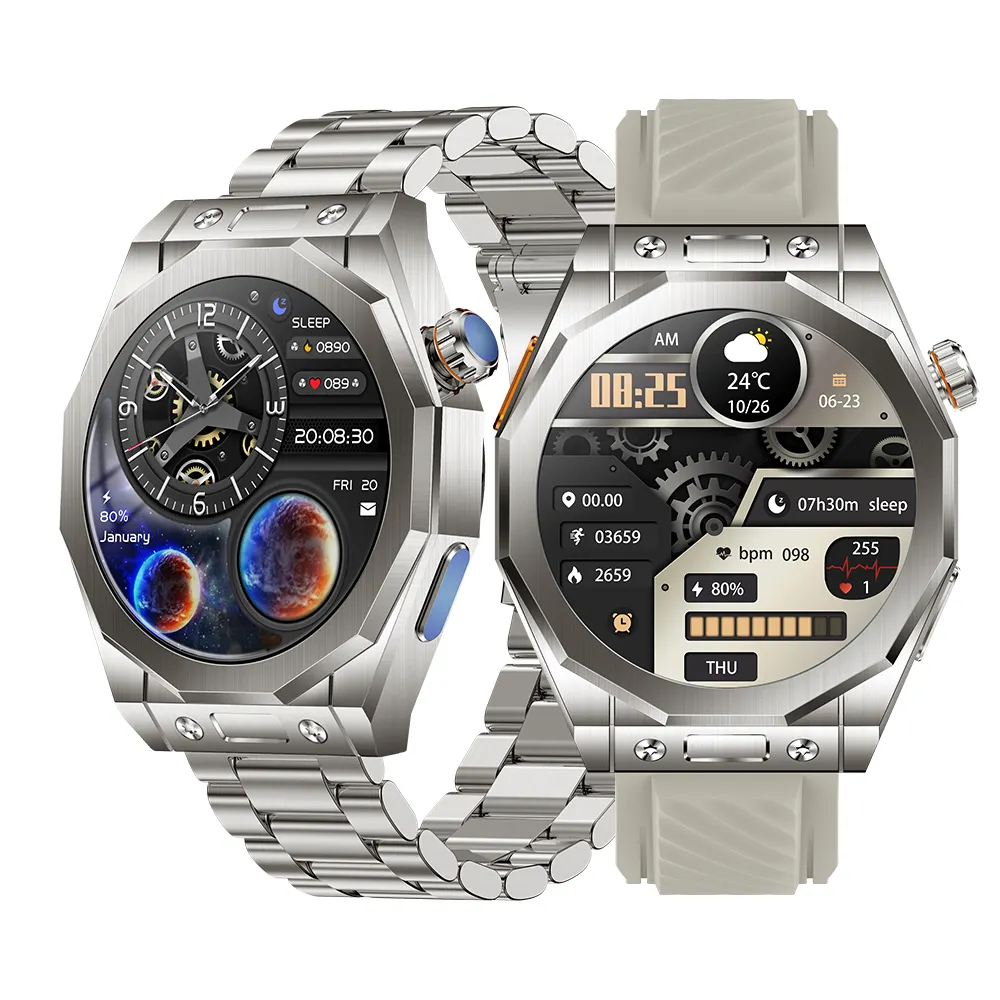 2023 Relógio Inteligente Homens Tela AMOLED Z83 MAX Smartwatch Mulheres Chamada Rastreador De Fitness Bússola NFC Oxigênio no Sangue para Android IOS