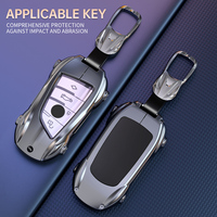 Coque de clé intelligente en alliage de zinc de luxe pour BMW Série 3 5 7 X1 X3 X5 X7 G20 G30 G05 à 4 boutons