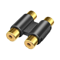 Adaptador Divisor RCA en Y, 1 Macho a 2 Hembras - Conector AV Lotus para Amplificador, TV, Altavoces, Sistema de Sonido