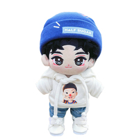 Poupées Kpop personnalisées en peluche de 20 cm avec rembourrage en coton PP, couleur et taille personnalisées, personnages de dessins animés