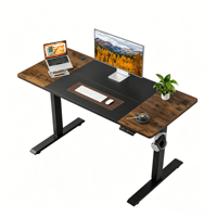 Bureau debout électrique à double moteur réglable en hauteur pour poste de travail informatique à domicile