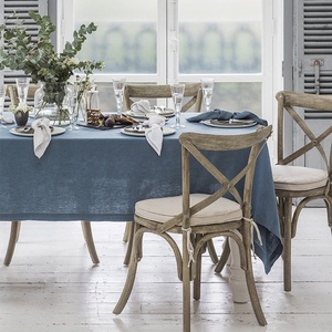 Classic Design 100% Natural Linen <b>Table</b> <b>Cloth</b> <b>Table</b> Cover Solid Color Foldable Easy Washed for Home Hotel Wedding - Product Image 3