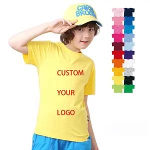 2023 Summer 180 Gsm Wholesale Blank tshirt 100% Cotton Organic Cotton Children T Shirt Child 3d Cartoon For Boy