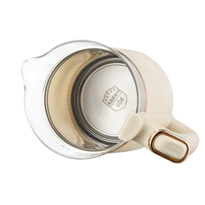 Nouvelle conception, bouilloire électrique sans fil 1200W à double paroi en verre borosilicate, arrêt automatique, capacité 1,2L, pour la maison et l'hôtel - Product Image 4